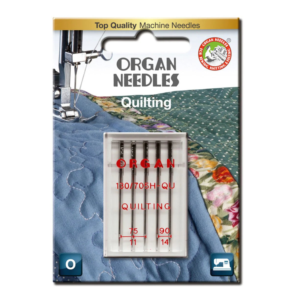 Symaskinsnålar Quilting 5-pack