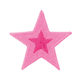 Patch rosa stjärna - Knappnålen