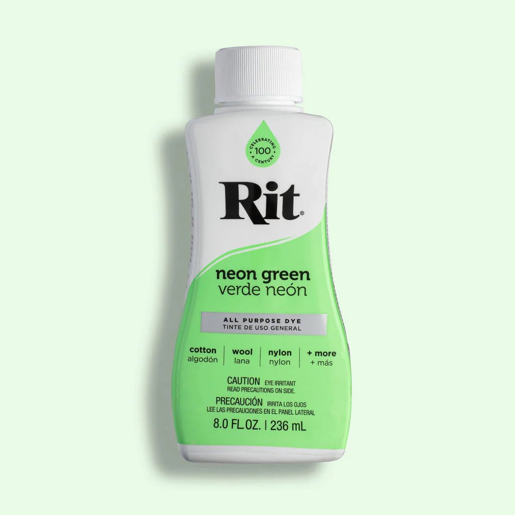 Rit All Purpose Liquid Dye - Neon Green - Knappnålen