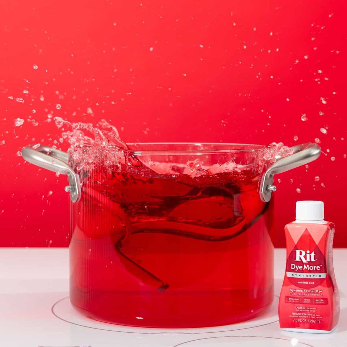 Rit DyeMore for Synthetics - Racing Red - Knappnålen
