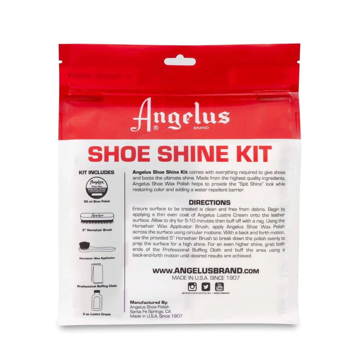 Skovårdskit Angelus Shoe Shine Kit - Knappnålen
